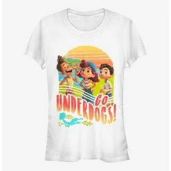 Best Pirce 🛒 Disney Pixar Luca Underdog Group 👧 Girls T-Shirt 👍