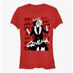 Brand new 🔥 Disney Cruella Cruel Laughter 👧 Girls T-Shirt Hot Topic Exclusive 🎁