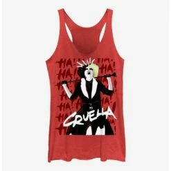 Best reviews of 🥰 Disney Cruella Cruel Laughter 👧 Girls Tank Hot Topic Exclusive ✨