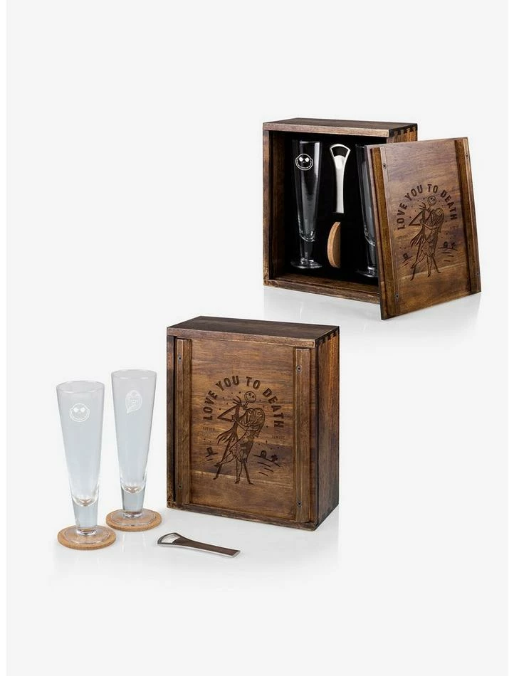 Cheapest 😀 The Nightmare Before 🎁 Christmas Jack And Sally Beverage Glass Set ⭐ - Image 2