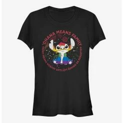 Cheapest 🤩 Disney Stitch Ohana Means Family Rainbow Pride T-Shirt 👍
