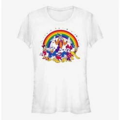 Budget 😍 Disney Mickey Mouse Group Rainbow Pride T-Shirt 🎁