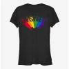 Buy 😉 Disney Mickey Mouse Logo Prism Rainbow Ears T-Shirt 🧨