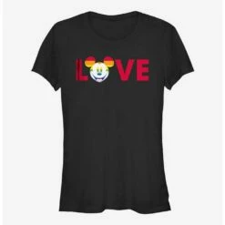 Outlet 🥰 Disney Mickey Mouse Mickey Love Pride Rainbow T-Shirt 👍
