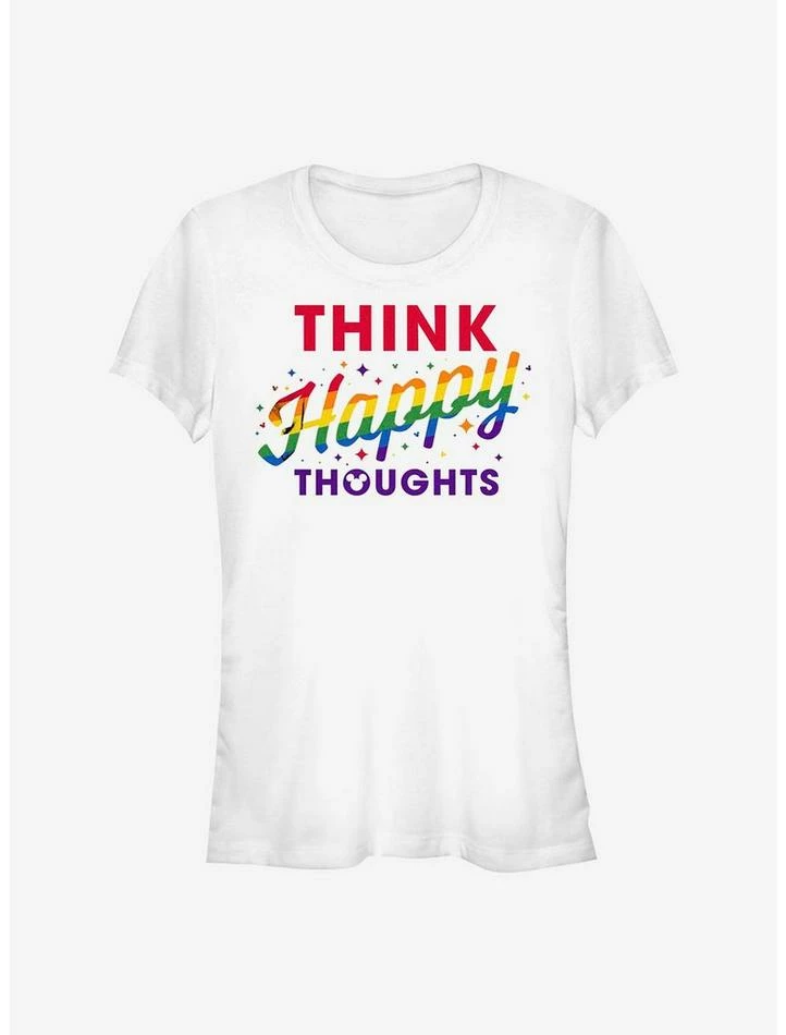 Wholesale ๐ Disney Mickey Mouse Rainbow Think Happy Thoughts T-Shirt ๐