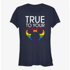 Best Sale ⭐ Disney Mickey Mouse True To Your Heart Rainbow T-Shirt 🎁