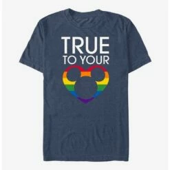 Cheap 😍 Disney Mickey Mouse True To Your Heart Rainbow T-Shirt 😉