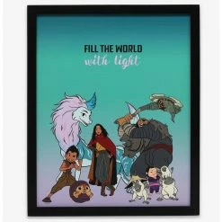 Outlet 🌟 Disney Raya Fill The World Framed Wall Decor 🛒