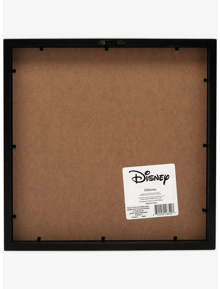 Cheapest ✔️ Disney Winnie The Pooh Pooh And Friends Music Notes Framed Wall Decor ⭐ - Image 3
