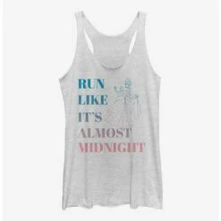 Cheapest 😉 Disney Cinderella Run Like It's Almost Midnight 👧 Girls Tank 😀