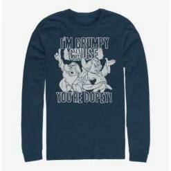 Best Pirce 🤩 Disney Snow White Grumpy And Dopey Long-Sleeve T-Shirt ✨