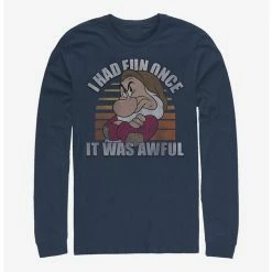 Wholesale 👍 Disney Snow White Grumpy No Fun Long-Sleeve T-Shirt 👍