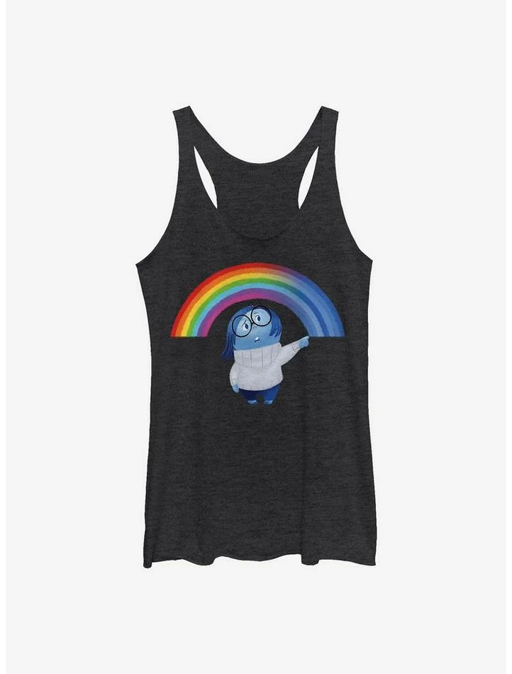 Brand new ๐งจ Disney Pixar Inside Out Sadness Rainbow ๐ง Girls Tank ๐งจ