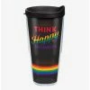 Coupon 👏 Disney Think Happy Thoughts Rainbow 24oz Classic Tumbler With Lid 😉