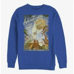 Hot Sale ⭐ Disney Pixar Up Travel Poster Crew Sweatshirt 👍