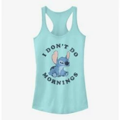Cheap 🌟 Disney Lilo & Stitch I Don't Do Mornings 👧 Girls Tank 😉