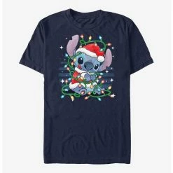 Outlet 🛒 Disney Lilo & Stitch Holiday Lights T-Shirt 😍
