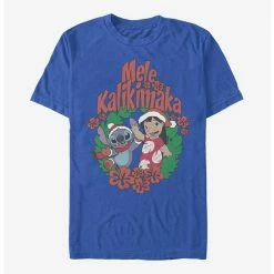 Hot Sale ⭐ Disney Lilo & Stitch Mele Kalikimaka Stitch T-Shirt ✔️