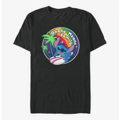 Hot Sale 😀 Disney Lilo & Stitch Rainbow Ohana Means Family T-Shirt 🛒