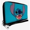 Discount 💯 Disney Lilo & Stitch Smiling Zip Around Wallet ⭐
