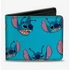 Best Sale 🥰 Disney Lilo & Stitch Stitch Scattered Bifold Wallet 😉