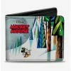 Hot Sale 🌟 Disney Mickey Mouse Beware The Yeti Bifold Wallet 👍