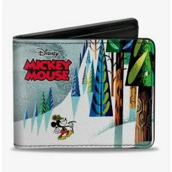Hot Sale 🌟 Disney Mickey Mouse Beware The Yeti Bifold Wallet 👍