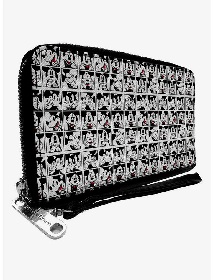 Cheap 💯 Disney Mickey Mouse Blocks Zip Around Wallet 👏