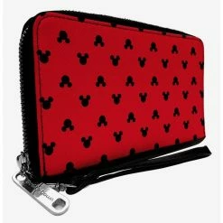 Best Sale 👏 Disney Mickey Mouse Silhouette Zip Around Wallet ⭐
