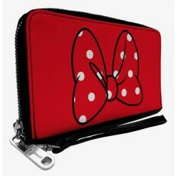 Buy 🎉 Disney Minnie Mouse Polka Dot Bow Zip Around Wallet ⌛