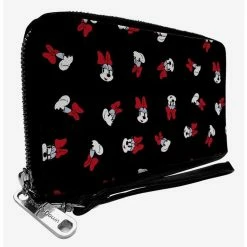 Outlet 👍 Disney Minnie Mouse Toss Print Zip Around Wallet 💯