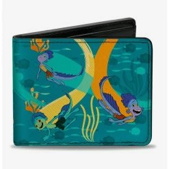 New 👏 Disney Pixar Luca And Alberto Sea Monsters Swimming Bifold Wallet 😀