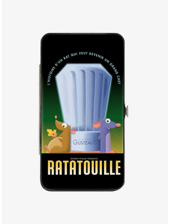 Hot Sale ๐ Disney Pixar Ratatouille Emile And Remy Chef Hat Hinge Wallet ๐ฏ
