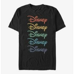 Top 10 🔔 Disney Rainbow Stacked T-Shirt 🥰