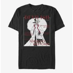 Outlet 🛒 Disney Cruella Devilish Magazine Cover T-Shirt 🥰