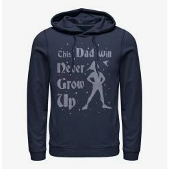 Hot Sale 😀 Disney Peter Pan This Dad Will Never Grow Up Hoodie 👏