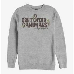 Best Pirce 🛒 Disney Jungle Cruise Don't Feed The Animals Crew Sweatshirt 🔔