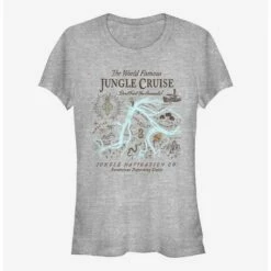 Discount ✔️ Disney Jungle Cruise Map 👧 Girls T-Shirt ❤️