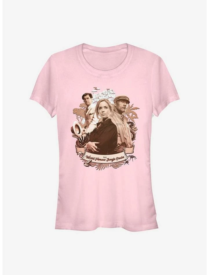 New ๐ Disney Jungle Cruise World Famous Team ๐ง Girls T-Shirt ๐