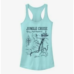 Brand new 🌟 Disney Jungle Cruise Jungle Map 👧 Girls Tank ⌛
