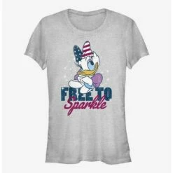 Budget 🔔 Disney Daisy Duck Free To Sparkle 👧 Girls T-Shirt 🔥