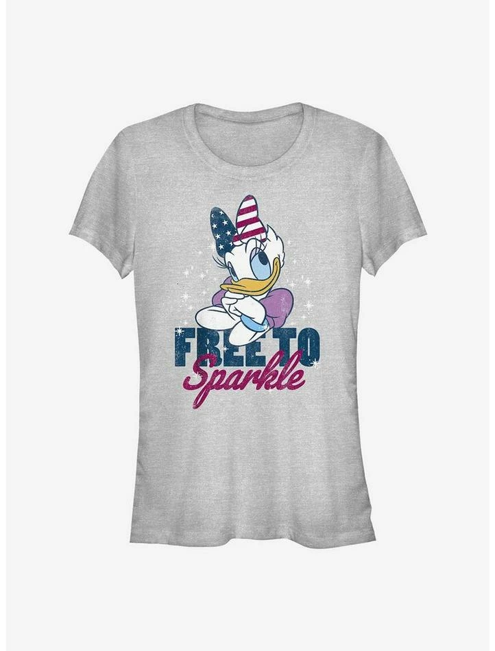 Budget 🔔 Disney Daisy Duck Free To Sparkle 👧 Girls T-Shirt 🔥