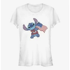 Best reviews of ๐คฉ Disney Lilo & Stitch Tropical Stitch Flag ๐ง Girls T-Shirt ๐