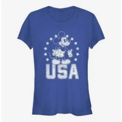Budget 🎉 Disney Mickey Mouse USA Mickey 👧 Girls T-Shirt 💯