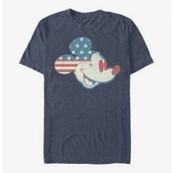Budget 🧨 Disney Mickey Mouse America Flag T-Shirt 🥰