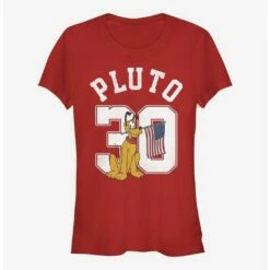Best deal 💯 Disney Pluto Pluto Collegiate 👧 Girls T-Shirt 😀