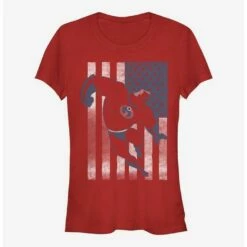 Discount 🎉 Disney Pixar The Incredibles Incredible Flag 👧 Girls T-Shirt 😀