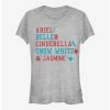 Promo 👏 Disney Princess America Stacked Names 👧 Girls T-Shirt ✨