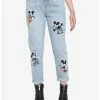 Promo ❤️ Her Universe Disney Mickey Mouse Embroidered Mom 👖 Jeans 😉