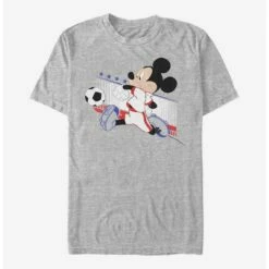 Best Pirce 🛒 Disney Mickey Mouse France Kick T-Shirt 🥰